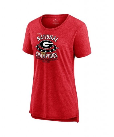 Women's Georgia Bulldogs Back-To-Back College Football Playoff National Champions Tri-Blend Hometown Cornerback T-shirt $22.5...