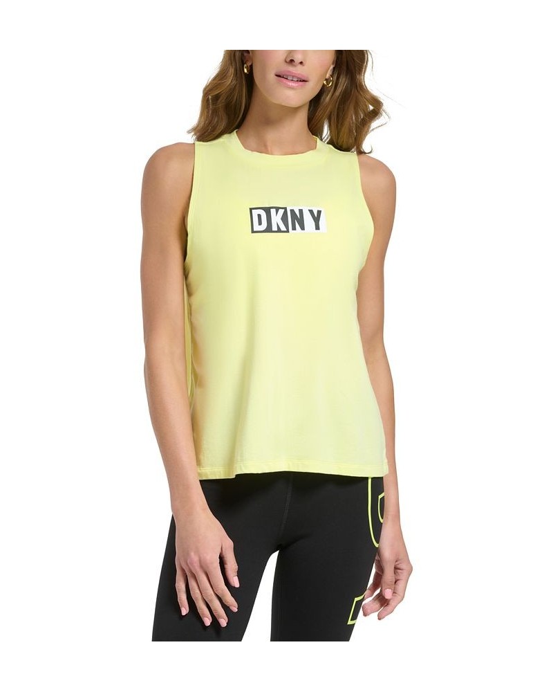 Sports Women's Two Tone Logo Print Tank Top Clementine $15.26 Tops