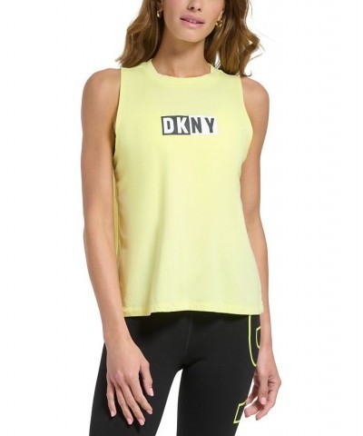 Sports Women's Two Tone Logo Print Tank Top Clementine $15.26 Tops