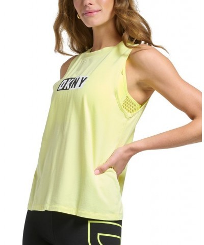 Sports Women's Two Tone Logo Print Tank Top Clementine $15.26 Tops