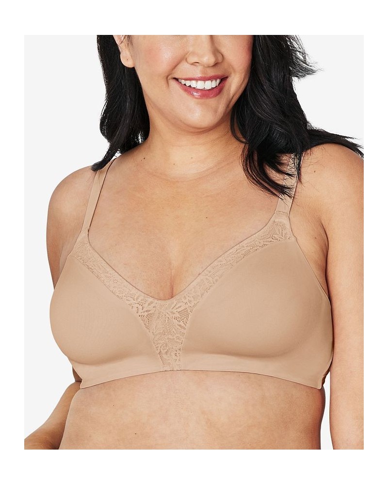 Secrets Women's Ultra-Soft ComfortFlex Fit Convertible Wirefree Bra US4832 Tan/Beige $15.95 Bras