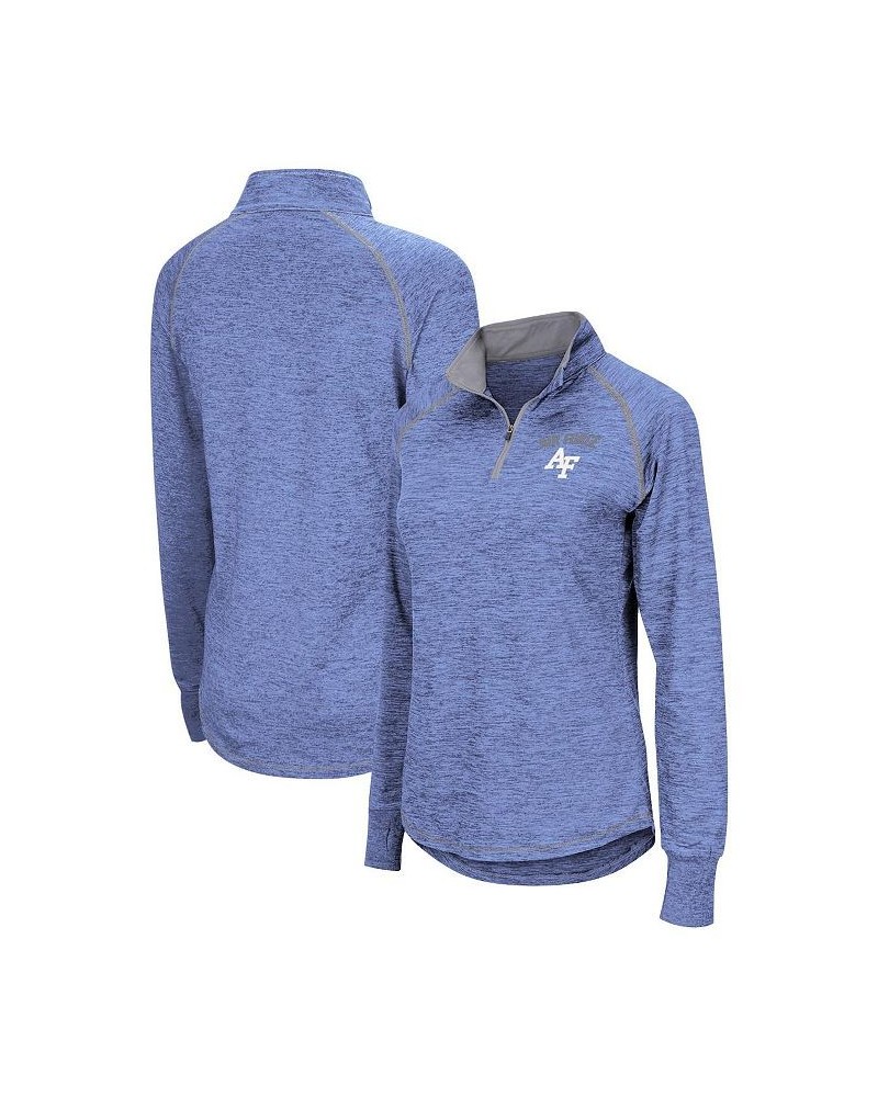 Women's Royal Air Force Falcons Bikram Quarter-Zip Pullover Jacket Blue $29.14 Jackets