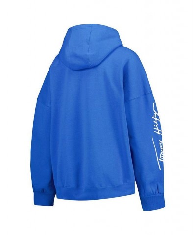 Women's Powder Blue Los Angeles Chargers Becca Drop Shoulder Pullover Hoodie Powder Blue $40.42 Sweatshirts