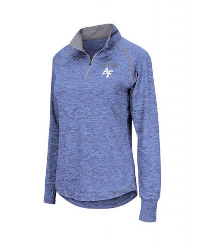 Women's Royal Air Force Falcons Bikram Quarter-Zip Pullover Jacket Blue $29.14 Jackets