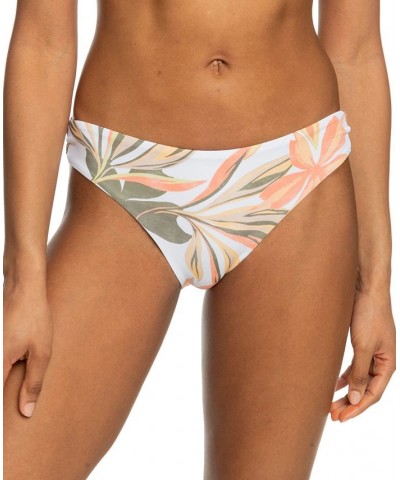 Juniors' Printed Beach Classics Hipster Bottoms Bright White Subtly Salty Flat $26.10 Swimsuits