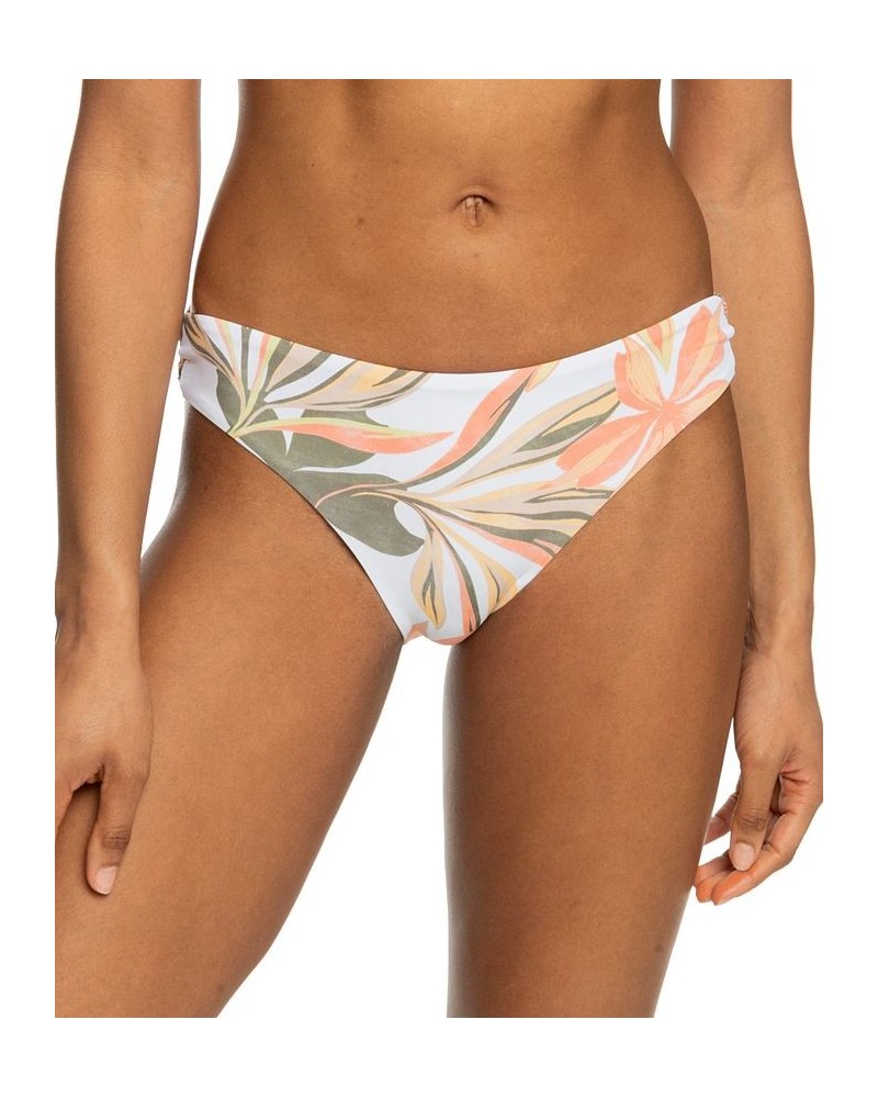 Juniors' Printed Beach Classics Hipster Bottoms Bright White Subtly Salty Flat $26.10 Swimsuits