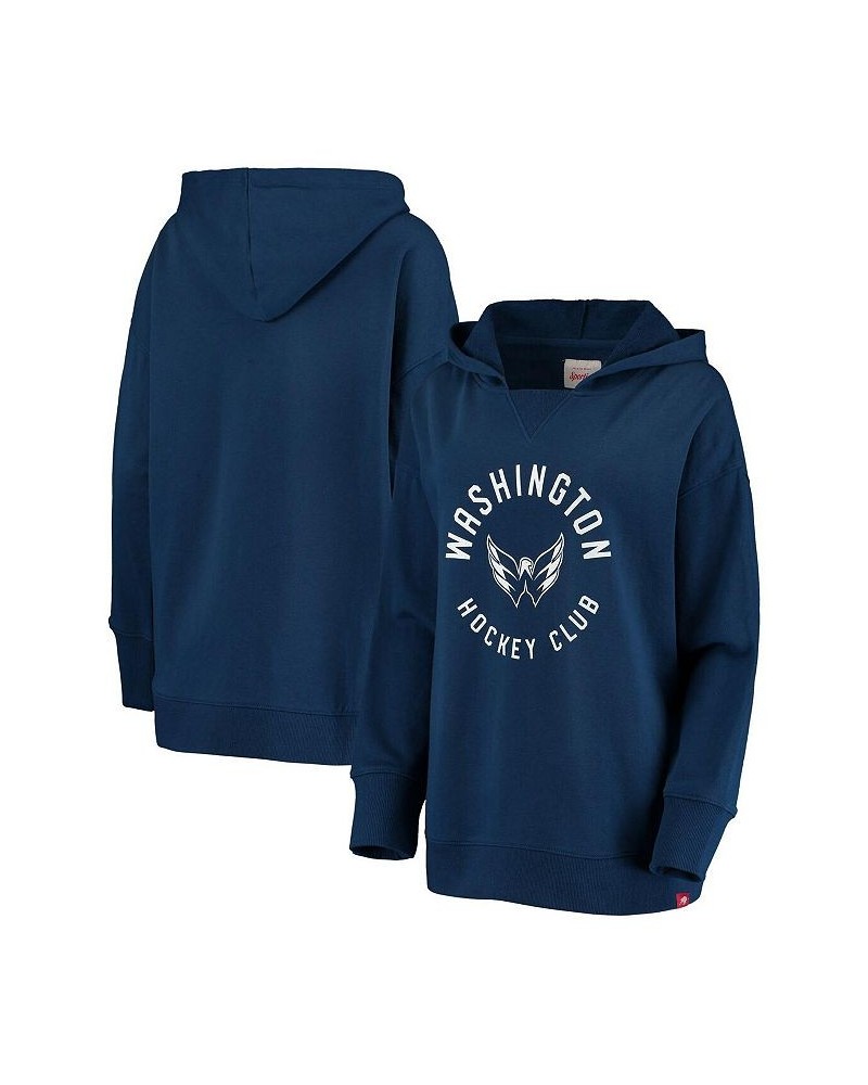 Women's Navy Washington Capitals Xavier Pullover Hoodie Navy $48.40 Sweatshirts