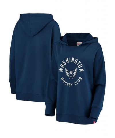 Women's Navy Washington Capitals Xavier Pullover Hoodie Navy $48.40 Sweatshirts