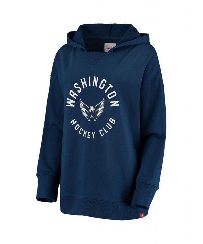 Women's Navy Washington Capitals Xavier Pullover Hoodie Navy $48.40 Sweatshirts