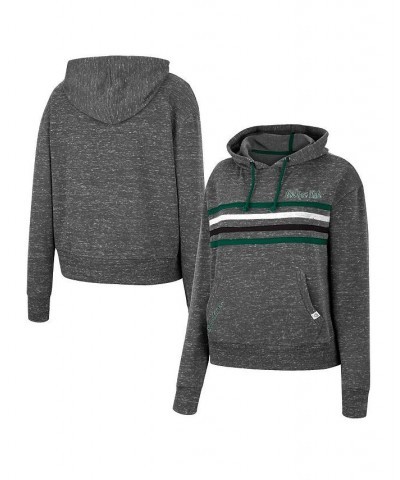 Women's Charcoal Michigan State Spartans Backstage Speckled Pullover Hoodie Charcoal $33.00 Sweatshirts