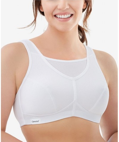 Women's Plus Size Sport No-Bounce Camisole Bra White $23.92 Bras