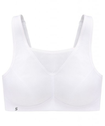 Women's Plus Size Sport No-Bounce Camisole Bra White $23.92 Bras