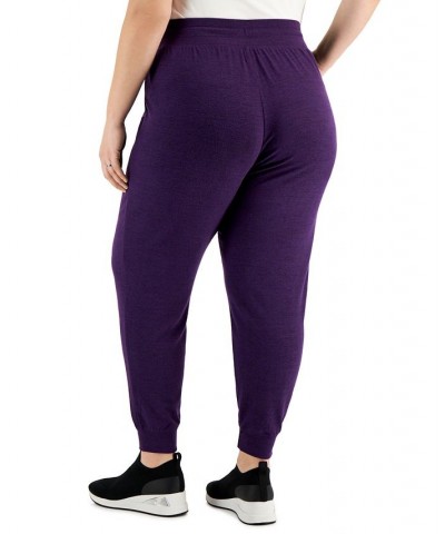 Plus Size Drawstring Knit Joggers Fig $13.34 Pants