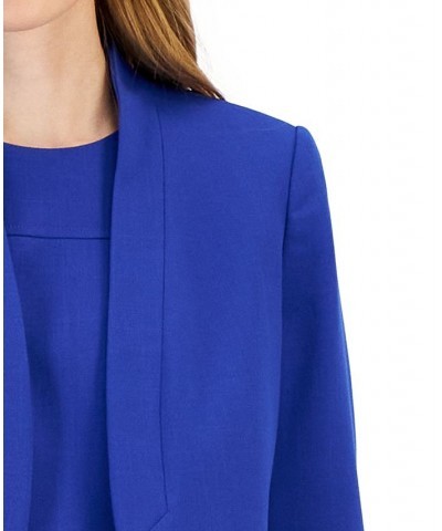 Executive Collection Shawl-Collar Sleeveless Sheath Dress Suit Blue $112.50 Suits