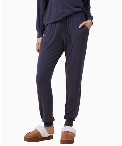 Women's Super Soft Slim Pants Blue $28.04 Sleepwear