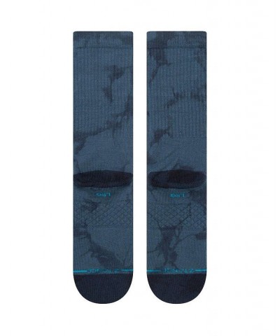 Men's and Women's Navy NBA Logoman Infiknit Tie-Dye Crew Socks Navy $13.24 Socks