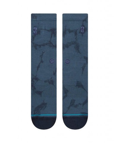 Men's and Women's Navy NBA Logoman Infiknit Tie-Dye Crew Socks Navy $13.24 Socks