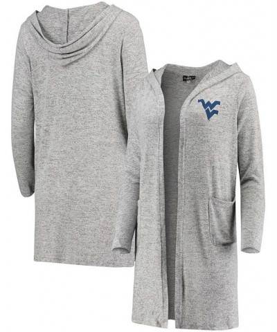 Women's Heathered Gray West Virginia Mountaineers Cuddle Soft Duster Tri-Blend Hooded Cardigan Heathered Gray $27.95 Sweaters