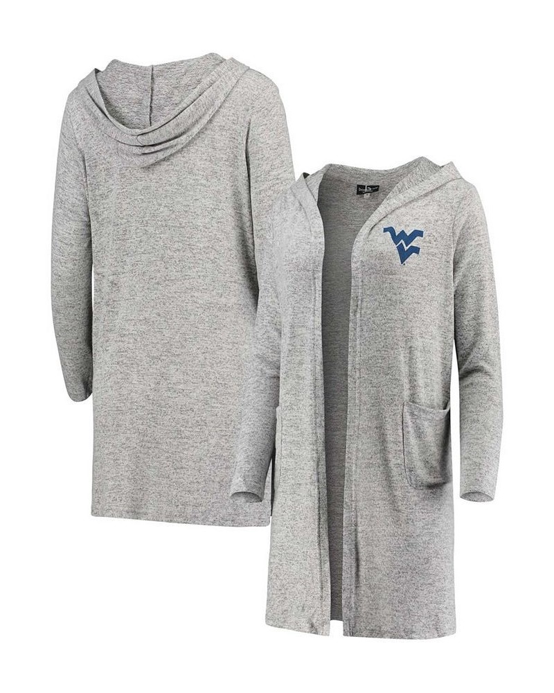 Women's Heathered Gray West Virginia Mountaineers Cuddle Soft Duster Tri-Blend Hooded Cardigan Heathered Gray $27.95 Sweaters