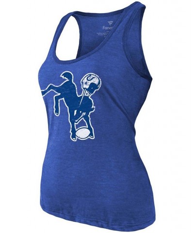 Women's Quenton Nelson Heathered Royal Indianapolis Colts Name Number Tri-Blend Tank Top Heathered Blue $20.50 Tops