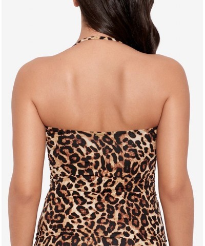 Women's Animal-Print Twist Tubini & Hipster Bikini Bottoms Leopard $40.30 Swimsuits