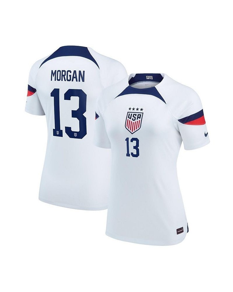 Women's Alex Morgan White USWNT 2022/23 Home Breathe Stadium Replica Player Jersey White $44.80 Jersey