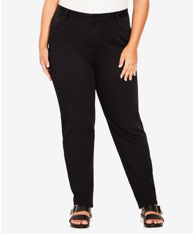 Plus Size Butter Denim Straight Jeans Black $34.30 Jeans