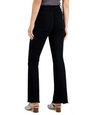 Juniors' High Rise Flare Jeans Black $12.40 Jeans