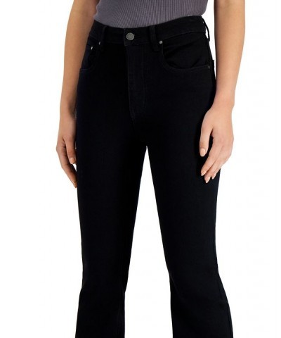 Juniors' High Rise Flare Jeans Black $12.40 Jeans