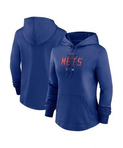 Women's Royal New York Mets Authentic Collection Pregame Performance Pullover Hoodie Royal $41.80 Sweatshirts