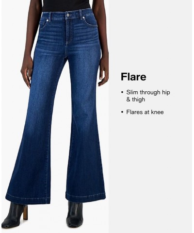 Juniors' High Rise Flare Jeans Black $12.40 Jeans