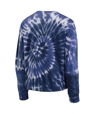 Women's Navy Minnesota Timberwolves Tie-Dye Long Sleeve T-shirt Navy $22.88 Tops