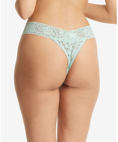 Women's Daily Lace Original Rise Thong 771101 Green $10.25 Panty