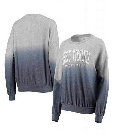 Women's Navy and Gray West Virginia Mountaineers Slow Fade Hacci Ombre Pullover Sweatshirt Navy, Gray $31.85 Sweatshirts