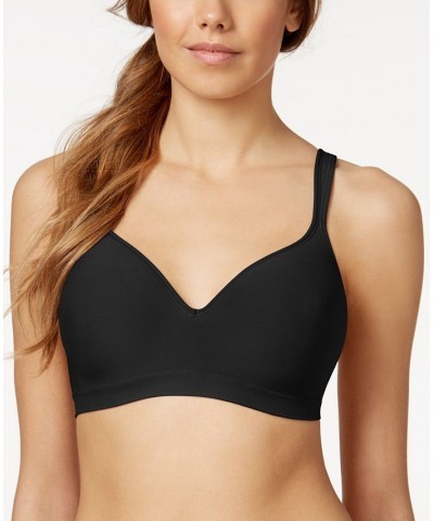 Comfort Revolution Shaping Wireless Smoothing Bra 3463 Black $14.26 Bras