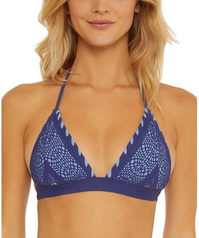 Women's Color Play Triangle Bikini Top Deep Water $39.60 Swimsuits