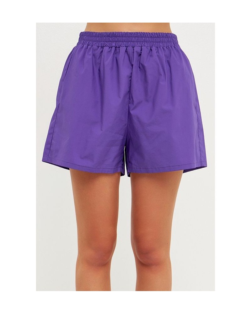 Women's Boyfriend Shorts Purple $38.50 Shorts