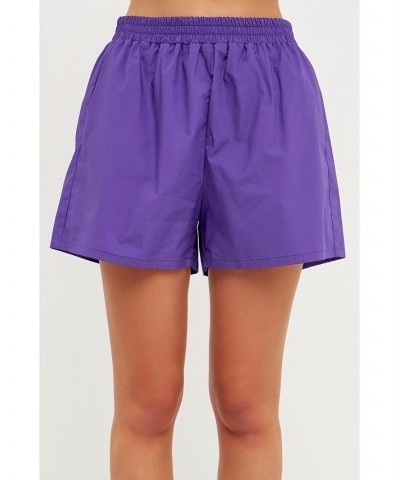 Women's Boyfriend Shorts Purple $38.50 Shorts