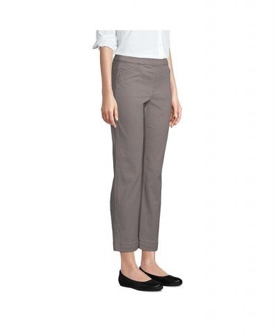 Women's Tall Mid Rise Pull On Knockabout Chino Crop Pants Dark cameo gray $39.75 Pants