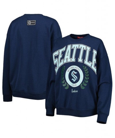 Women's Deep Sea Blue Seattle Kraken Logo 2.0 Pullover Sweatshirt Deep Sea Blue $32.80 Sweatshirts