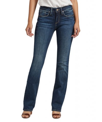 Women's Suki Mid-Rise Slim Bootcut Jeans Indigo $44.00 Jeans