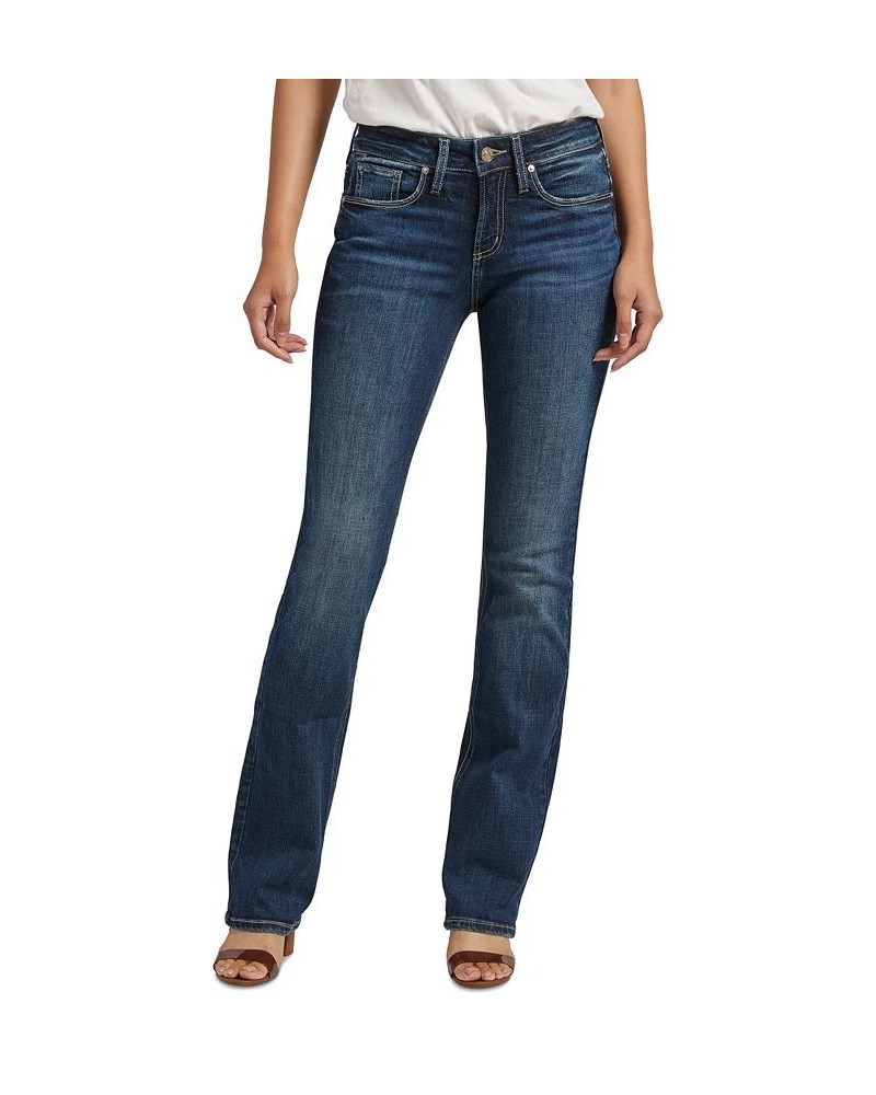 Women's Suki Mid-Rise Slim Bootcut Jeans Indigo $44.00 Jeans