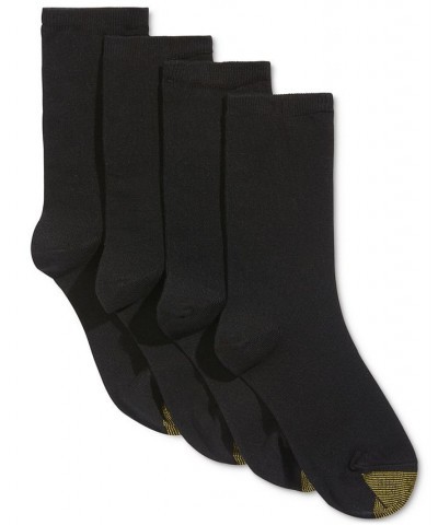 Women's 4-Pack Casual Flat Knit Socks Black $11.39 Socks