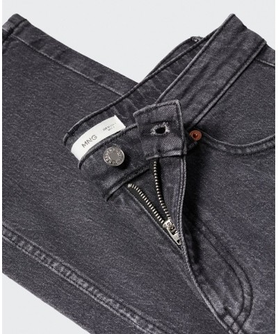 Women's Mid-Rise Straight Jeans Open Gray $29.40 Jeans