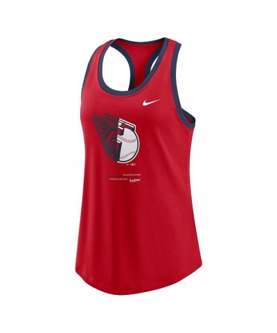 Women's Red Cleveland Guardians Tech Tank Top Red $23.84 Tops