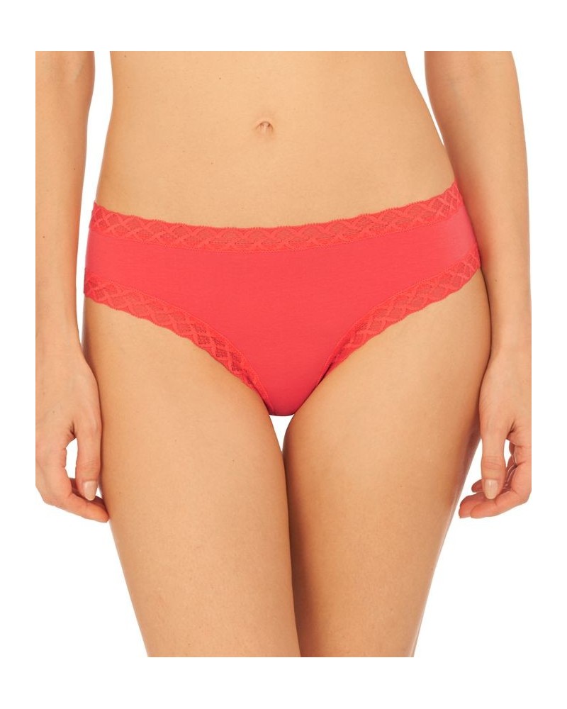 Bliss Lace-Trim Cotton Brief Underwear 156058 Hibiscus $11.66 Underwears