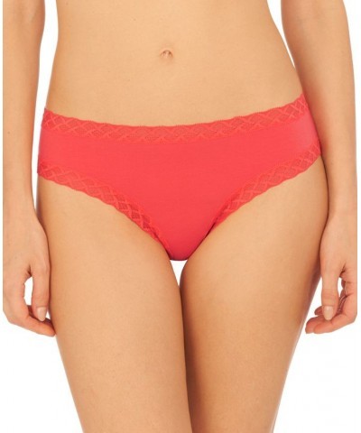 Bliss Lace-Trim Cotton Brief Underwear 156058 Hibiscus $11.66 Underwears