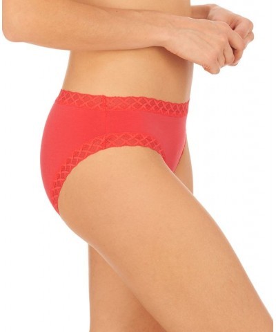 Bliss Lace-Trim Cotton Brief Underwear 156058 Hibiscus $11.66 Underwears