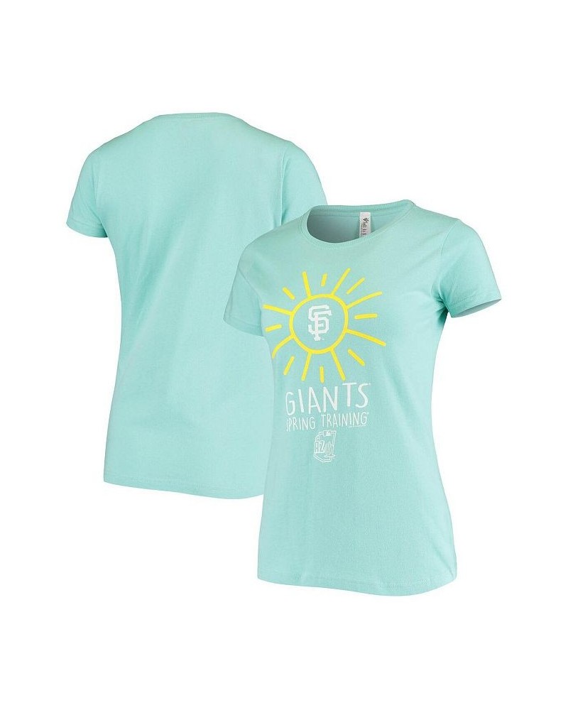 Women's Teal San Francisco Giants Spring Training Sunburst T-shirt Teal $19.74 Tops