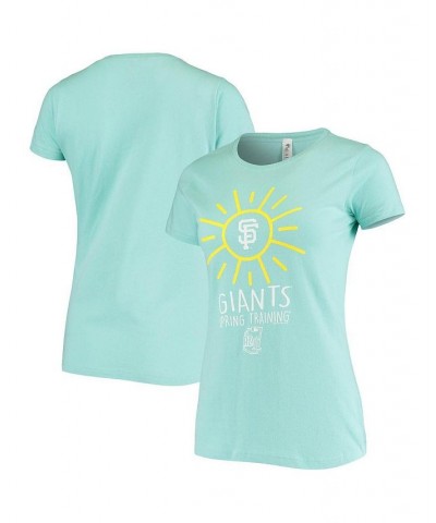 Women's Teal San Francisco Giants Spring Training Sunburst T-shirt Teal $19.74 Tops